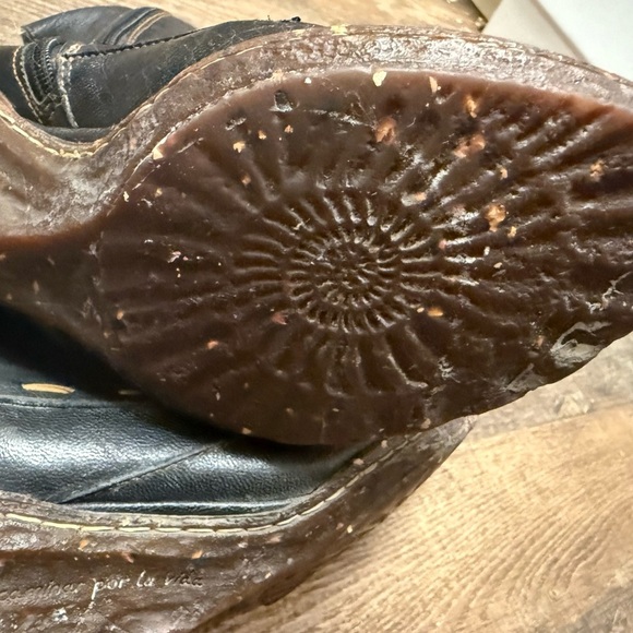 El Naturalista 7.5 (38) EUC Black Heeled Boots with Wedge Heel mosaic blend - Picture 2 of 15